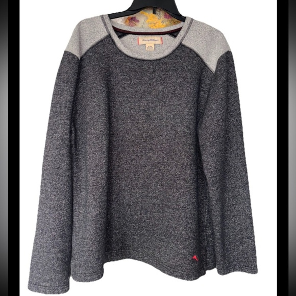 Tommy Bahama Crew Neck Sweatshirt XL Gray Pullover Preppy Outdoor Men’s